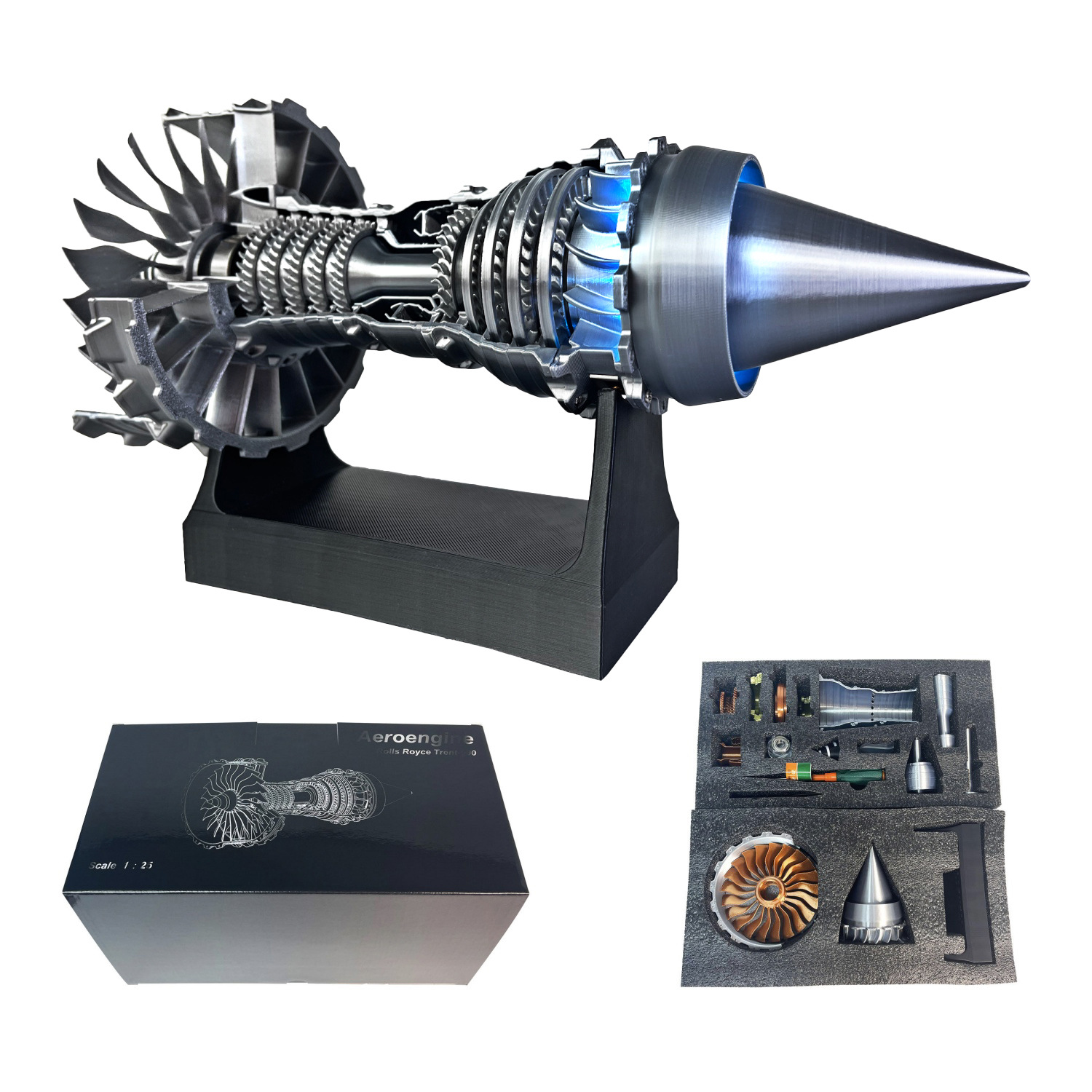 Model Kit Jet Engine - DIY Turbofan Jet Motoru Modeli Uçak