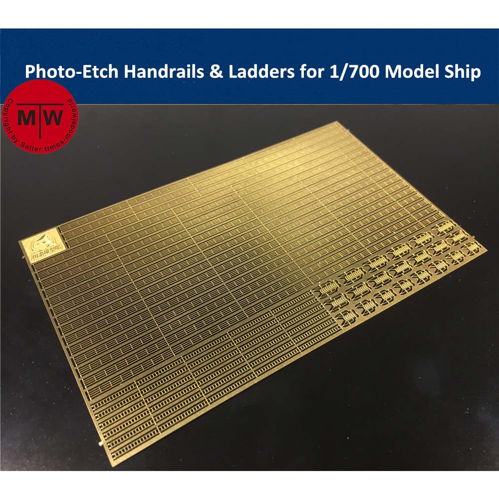 Photo Etch Brass - Fotoğraf kazınmış PE küpeşte ve merdiven