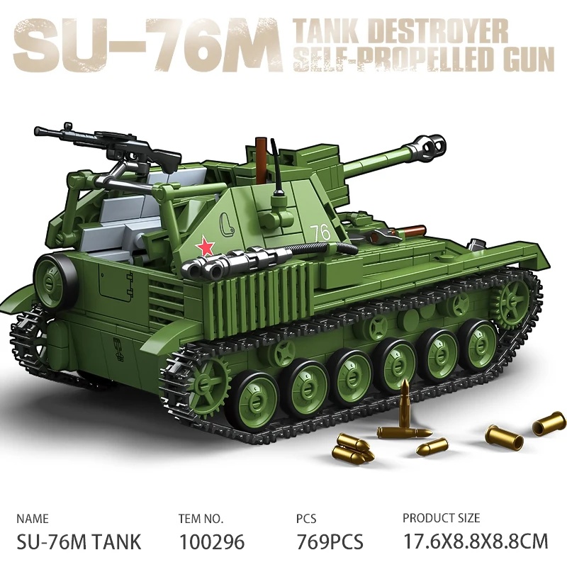 Model Kit Destroyer - Sovyet SU-76M Tank Yok Edici Kendinden