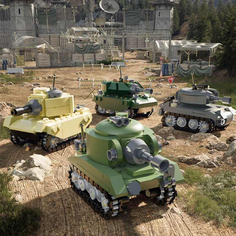 Model Kit Metal Slug - Askeri Tank Yapım Blokları Ordu Tankları
