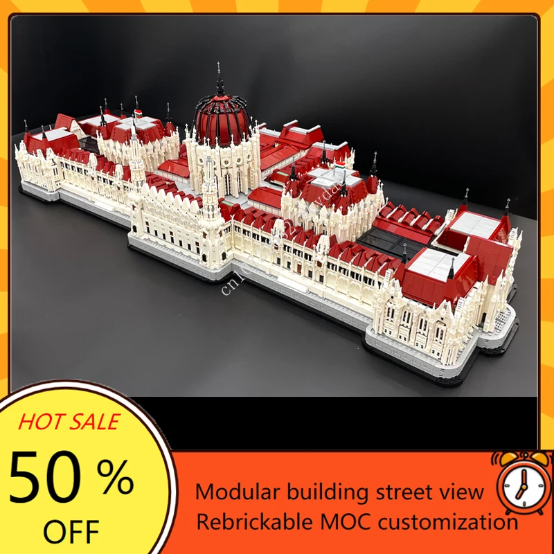 Model Kit Decals - 19120PCS Budapeşte Parlamentosu Modüler MOC Yaratıcı