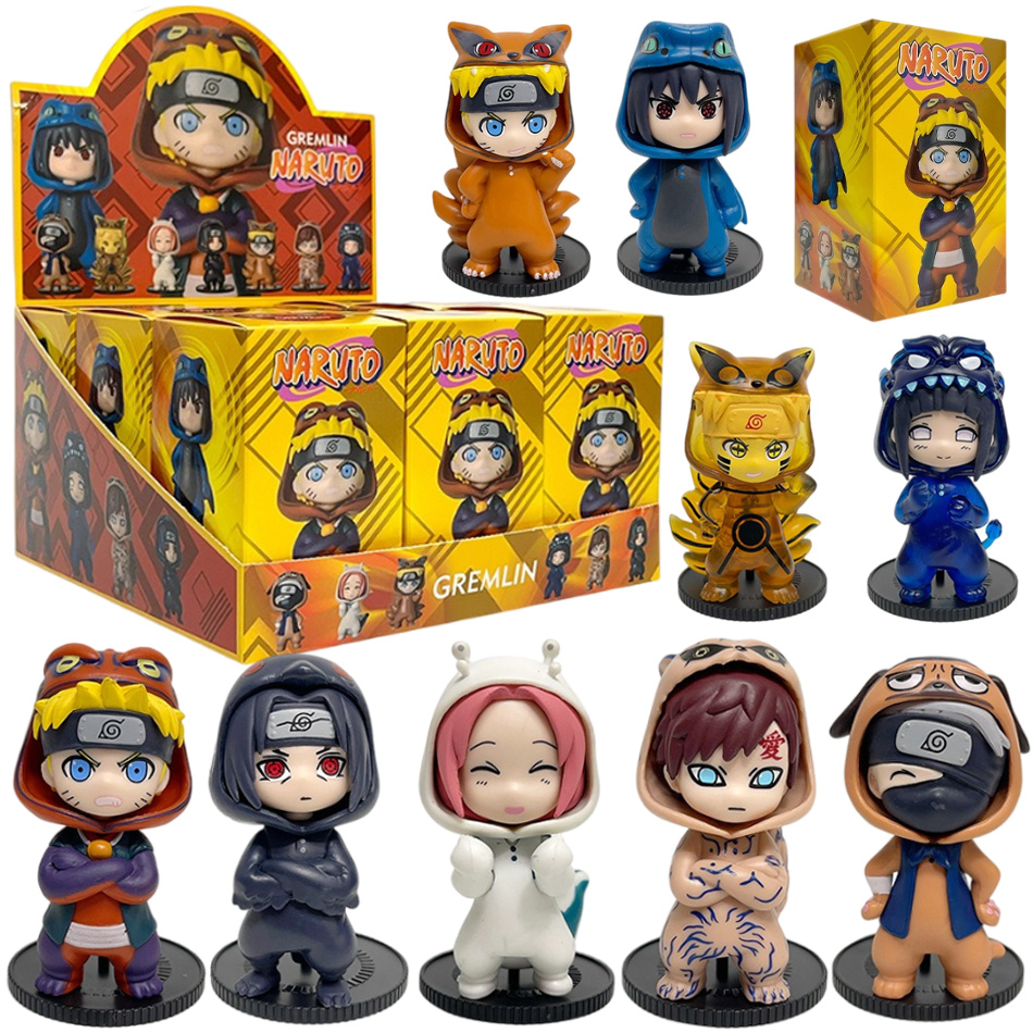 Model Kit Naruto - Anime 8cm Naruto 9 Parça Set