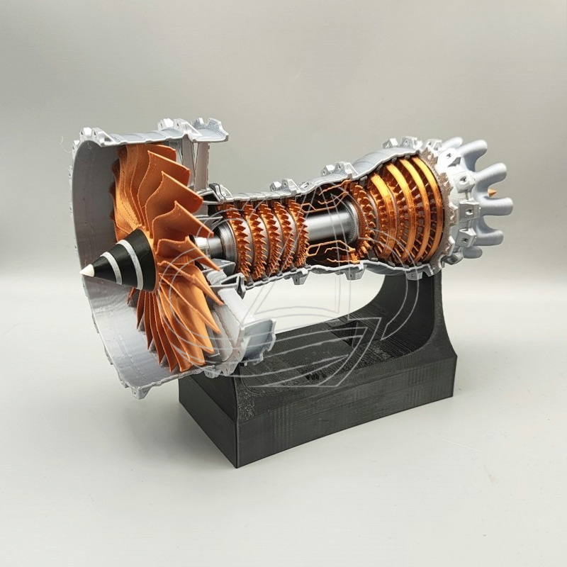 Mini Turbofan Motor Modeli Çal - Model Kit Jet Engine incelemesi ve fiyatı