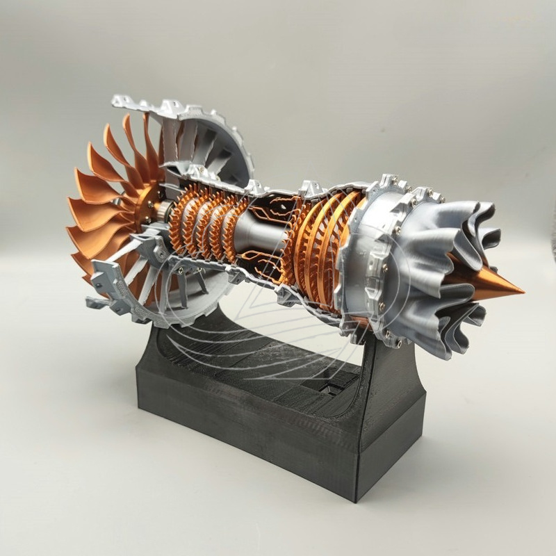 Mini Turbofan Motor Modeli Çal - Model Kit Jet Engine incelemesi ve fiyatı