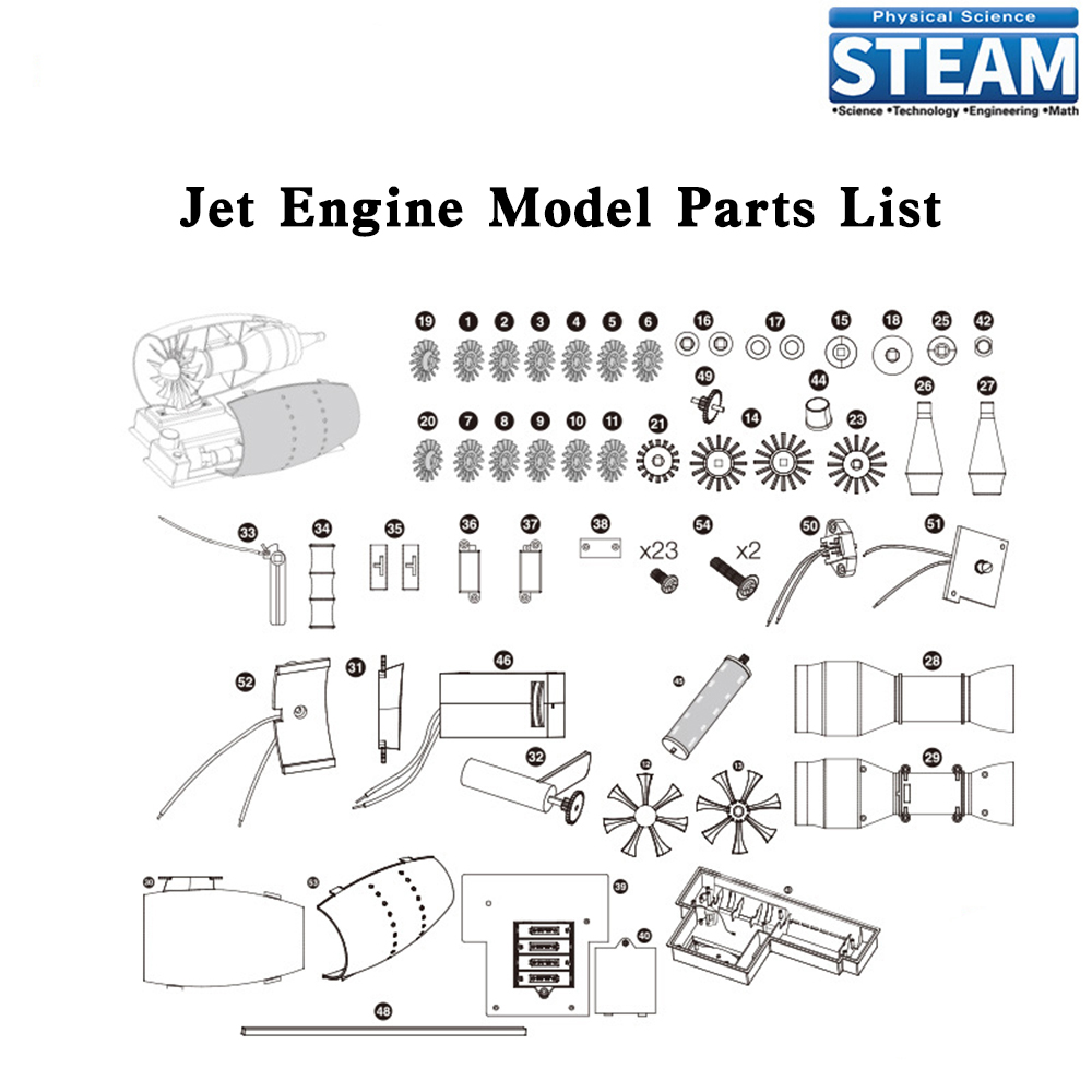 Jet uçak motoru modeli aero-mo - Model Kit Jet Engine incelemesi ve fiyatı