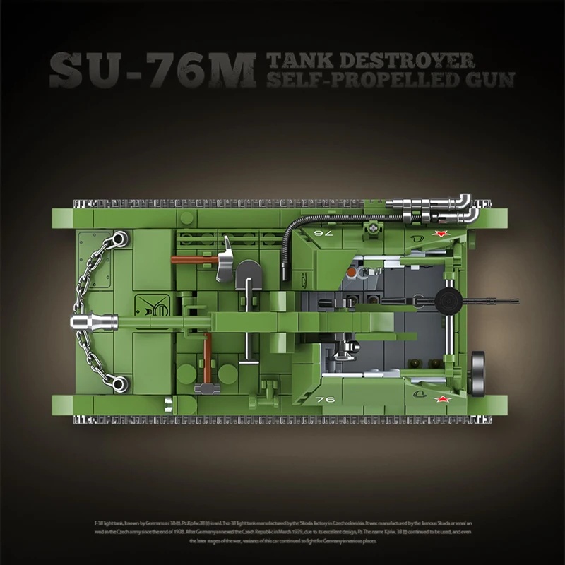 Sovyet SU-76M Tank Yok Edici K - Model Kit Destroyer incelemesi ve fiyatı