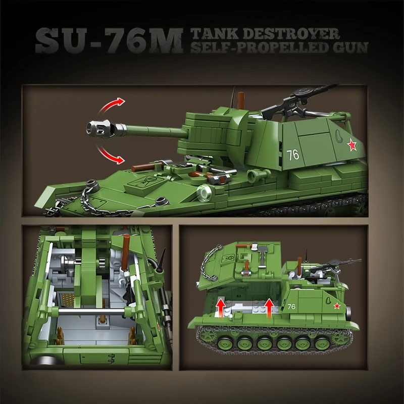 Sovyet SU-76M Tank Yok Edici K - Model Kit Destroyer incelemesi ve fiyatı